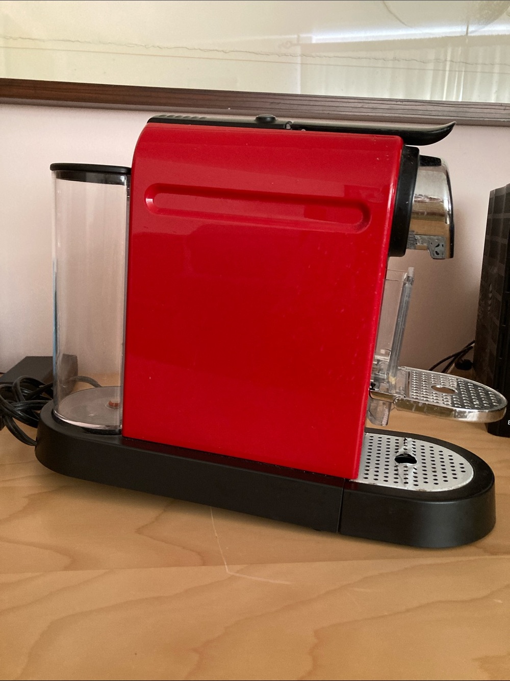 Nespresso Red and Black Espresso Machine